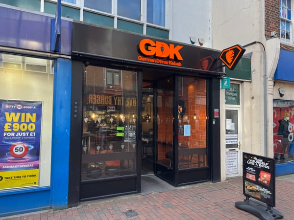 German Doner Kebab (GDK) on Westgate Street in Ipswich