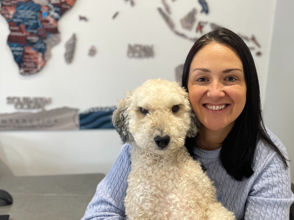 Lisa Dawson and her pet dog