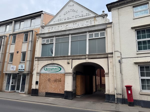 The former Gymphobics building on Princes Street in Ipswich
