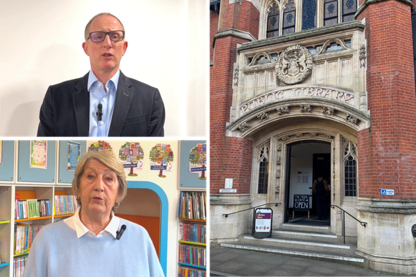 Bruce Leeke and Sylvia Knights of Suffolk Libraries