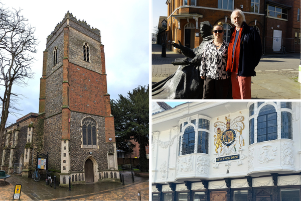St Stephen's Church, Amy of Ipswich.co.uk and Mike Garland of Ipswich Tour Guides, and the Ancient House