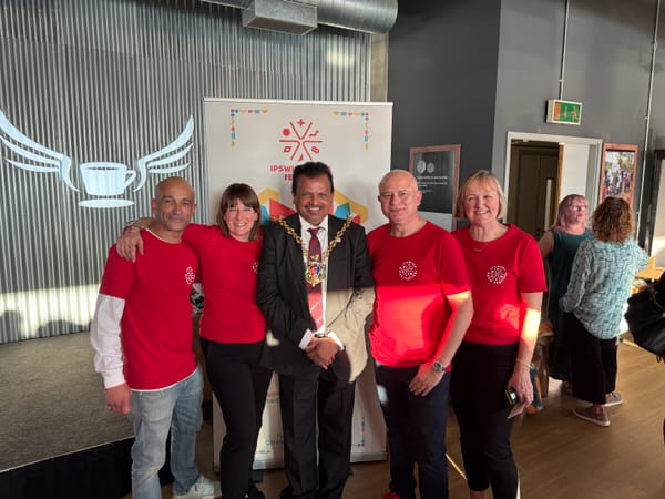 Ipswich Book Festival team with Mayor Elango Elavalakan