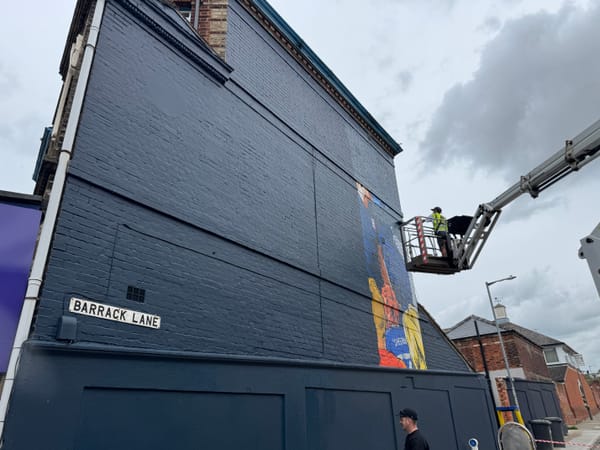 The ITFC promotion mural was organised by TNT Sports' Only Sport Can Do This campaign, which was a nationwide project that began last July