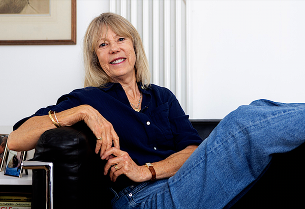 Jenny Boyd on a chair