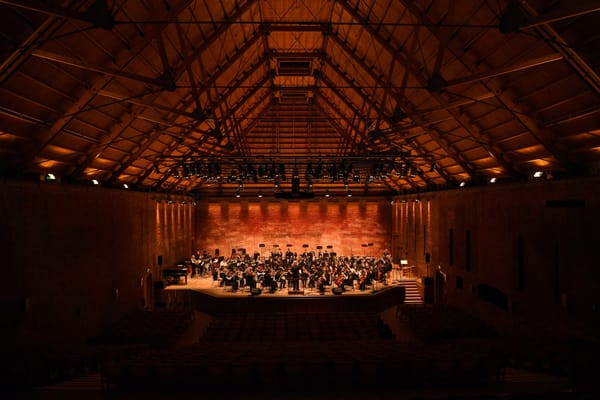 Ipswich School performing on stage at Snape Maltings