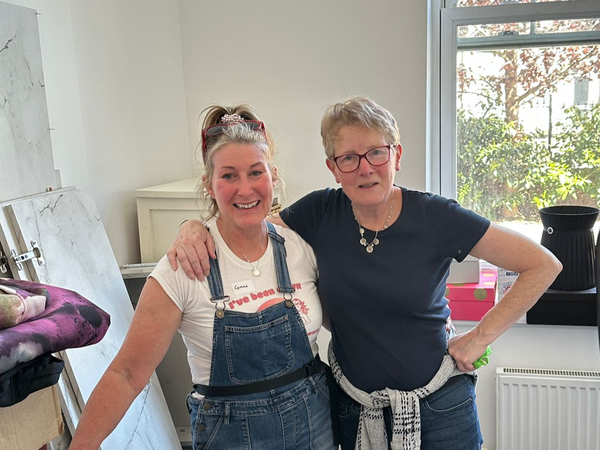 Dora Brown volunteers after completing a successful home transformation shift