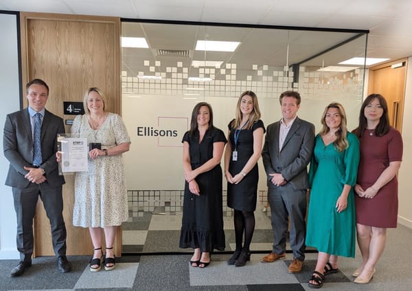 Rob Thompson (Head of Employer Relationships at STEP), Nicola Weldon, Rachel Dawson, Amelia Fox, Nick Bowen, Lauren Hancock and Kay Baker