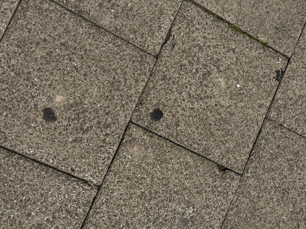Gum on the pedestrianised high street in Ipswich
