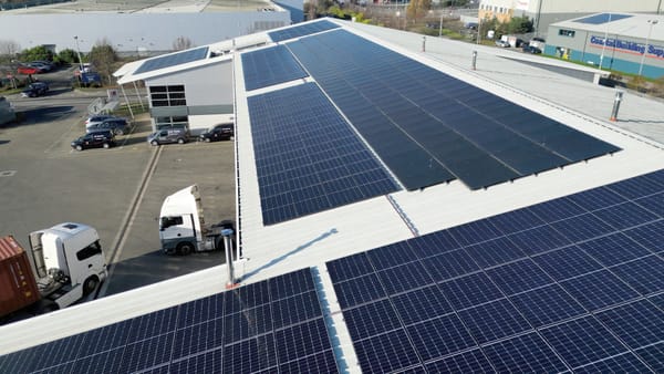 A rooftop solar installation by Insight Energy