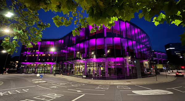 The Willis Building has been lit up pink