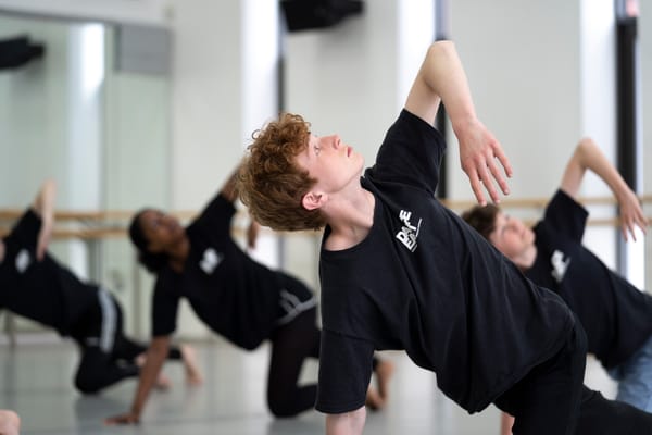 Eden in the studio at DanceEast