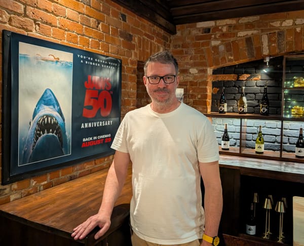 Dan Champion at the Overlook Bar at King Street Cinema in Ipswich