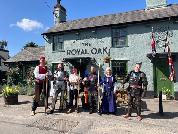 Suffolk Swords Team Outside The Royal Oak