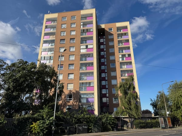 Cumberland Towers on Norwich Road in Ipswich