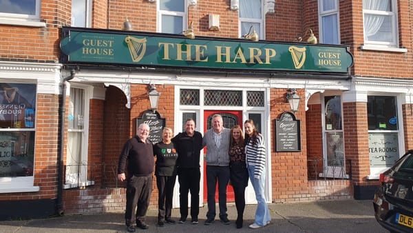The team at The Harp Freehouse and Guest House in Cauldwell Hall Road