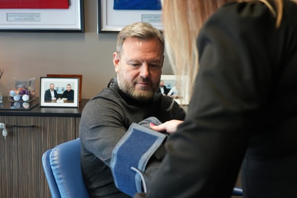 Mark Ashton getting his free NHS Health Check