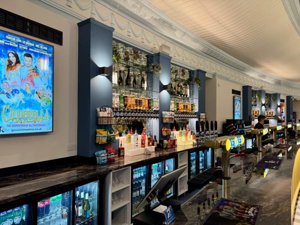 The new 20m bar at the Regent's Crush Hall