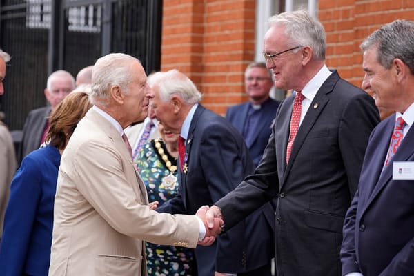 Mark Pendlington and His Majesty King Charles III