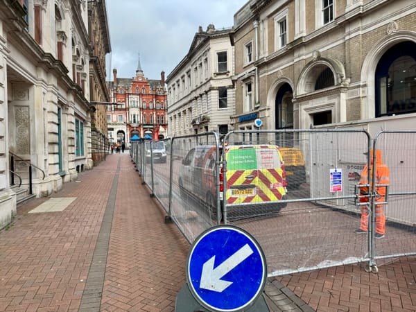 Works in Ipswich Town Centre for Greening project