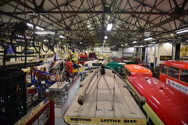 Ipswich Transport Museum exhibits from the roof - January 2026